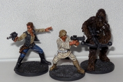 Luke, Han, and Chewie